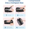 image:imageBAGSMART Compression Packing Cubes 6 PCS Packing Cubes for Suitcases Travel Bags Organizer for Luggage Lightweight Packing Cube for Travel EssentialsBlack