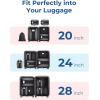 image:imageBAGSMART Compression Packing Cubes 6 PCS Packing Cubes for Suitcases Travel Bags Organizer for Luggage Lightweight Packing Cube for Travel EssentialsDeep Black