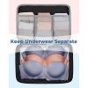 image:imageBAGSMART Compression Packing Cubes 6 PCS Packing Cubes for Suitcases Travel Bags Organizer for Luggage Lightweight Packing Cube for Travel EssentialsDeep Black