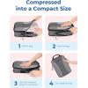 image:imageBAGSMART Compression Packing Cubes 6 PCS Packing Cubes for Suitcases Travel Bags Organizer for Luggage Lightweight Packing Cube for Travel EssentialsGrey
