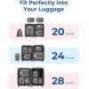 image:imageBAGSMART Compression Packing Cubes 6 PCS Packing Cubes for Suitcases Travel Bags Organizer for Luggage Lightweight Packing Cube for Travel EssentialsGrey