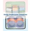 image:imageBAGSMART Compression Packing Cubes 6 PCS Packing Cubes for Suitcases Travel Bags Organizer for Luggage Lightweight Packing Cube for Travel EssentialsKohlrabi Green