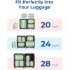 image:imageBAGSMART Compression Packing Cubes 6 PCS Packing Cubes for Suitcases Travel Bags Organizer for Luggage Lightweight Packing Cube for Travel EssentialsKohlrabi Green