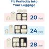 image:imageBAGSMART Compression Packing Cubes 6 PCS Packing Cubes for Suitcases Travel Bags Organizer for Luggage Lightweight Packing Cube for Travel EssentialsLight Beige