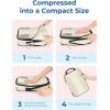 image:imageBAGSMART Compression Packing Cubes 6 PCS Packing Cubes for Suitcases Travel Bags Organizer for Luggage Lightweight Packing Cube for Travel EssentialsLight Beige