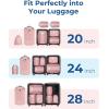image:imageBAGSMART Compression Packing Cubes 6 PCS Packing Cubes for Suitcases Travel Bags Organizer for Luggage Lightweight Packing Cube for Travel EssentialsPink