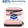 image:imageBAGSMART Compression Packing Cubes 6 PCS Packing Cubes for Suitcases Travel Bags Organizer for Luggage Lightweight Packing Cube for Travel EssentialsPink