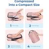 image:imageBAGSMART Compression Packing Cubes 6 PCS Packing Cubes for Suitcases Travel Bags Organizer for Luggage Lightweight Packing Cube for Travel EssentialsPink