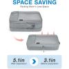 image:imageBAGSMART Compression Packing Cubes for Travel Durable Travel Cubes for CarryOn Suitcase 6 Set Cuise Ship Travel Essentials 1L3M1SShoe Bag Grey01Grey