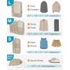image:imageBAGSMART Compression Packing Cubes for Travel Durable Travel Cubes for CarryOn Suitcase 6 Set Cuise Ship Travel Essentials 1L3M1SShoe Bag Grey02Khaki