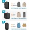 image:imageBAGSMART Compression Packing Cubes for Travel Durable Travel Cubes for CarryOn Suitcase 6 Set Cuise Ship Travel Essentials 1L3M1SShoe Bag GreyBlack
