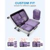 image:imageBAGSMART Compression Packing Cubes for Travel Durable Travel Cubes for CarryOn Suitcase 6 Set Cuise Ship Travel Essentials 1L3M1SShoe Bag GreyLight Beige
