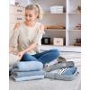 image:imageBAGSMART Compression Packing Cubes for Travel Durable Travel Cubes for CarryOn Suitcase 6 Set Cuise Ship Travel Essentials 1L3M1SShoe Bag GreyLight Beige