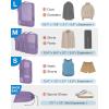 image:imageBAGSMART Compression Packing Cubes for Travel Durable Travel Cubes for CarryOn Suitcase 6 Set Cuise Ship Travel Essentials 1L3M1SShoe Bag GreyNavy Blue
