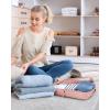 image:imageBAGSMART Compression Packing Cubes for Travel Durable Travel Cubes for CarryOn Suitcase 6 Set Cuise Ship Travel Essentials 1L3M1SShoe Bag GreyOrange