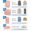 image:imageBAGSMART Compression Packing Cubes for Travel Durable Travel Cubes for CarryOn Suitcase 6 Set Cuise Ship Travel Essentials 1L3M1SShoe Bag GreyOrange