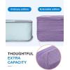 image:imageBAGSMART Compression Packing Cubes for Travel Durable Travel Cubes for CarryOn Suitcase 6 Set Cuise Ship Travel Essentials 1L3M1SShoe Bag GreyViolet