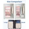 image:imageBAGSMART Hanging Packing Cubes for Travel Hanging Shelves for Suitcases Organizers Compression 4 Shelf Closet Organizers Travel Shelves for Cruise Ship EssentialsBeigeLargeWidth 173