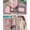 image:imageBAGSMART Hanging Travel Packing Cubes 6 Set Large Travel Cubes for Women Cruise Ship Essentials Suitcase Organizers