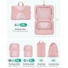 image:imageBAGSMART Hanging Travel Packing Cubes 6 Set Large Travel Cubes for Women Cruise Ship Essentials Suitcase Organizers