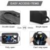 image:imageBAGSMART Toiletry Bag for Men Canvas Travel Toiletry Organizer Dopp Kit Waterresistant Shaving Bag for Toiletries AccessoriesGreyLargeBlack