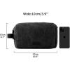 image:imageBAGSMART Toiletry Bag for Men Canvas Travel Toiletry Organizer Dopp Kit Waterresistant Shaving Bag for Toiletries AccessoriesGreyLargeBlack