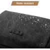 image:imageBAGSMART Toiletry Bag for Men Canvas Travel Toiletry Organizer Dopp Kit Waterresistant Shaving Bag for Toiletries AccessoriesGreyLargeBlack
