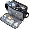 image:imageBAGSMART Toiletry Bag for Men Canvas Travel Toiletry Organizer Dopp Kit Waterresistant Shaving Bag for Toiletries AccessoriesGreyLargeBlack