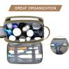 image:imageBAGSMART Toiletry Bag for Men Canvas Travel Toiletry Organizer Dopp Kit Waterresistant Shaving Bag for Toiletries AccessoriesGreyLargeGreen