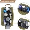image:imageBAGSMART Toiletry Bag for Men Canvas Travel Toiletry Organizer Dopp Kit Waterresistant Shaving Bag for Toiletries AccessoriesGreyLargeGreen