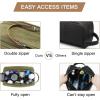 image:imageBAGSMART Toiletry Bag for Men Canvas Travel Toiletry Organizer Dopp Kit Waterresistant Shaving Bag for Toiletries AccessoriesGreyLargeGreen