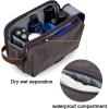 image:imageBAGSMART Toiletry Bag for Men Canvas Travel Toiletry Organizer Dopp Kit Waterresistant Shaving Bag for Toiletries AccessoriesGreyLargeGrey