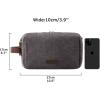 image:imageBAGSMART Toiletry Bag for Men Canvas Travel Toiletry Organizer Dopp Kit Waterresistant Shaving Bag for Toiletries AccessoriesGreyLargeGrey
