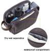 image:imageBAGSMART Toiletry Bag for Men Canvas Travel Toiletry Organizer Dopp Kit Waterresistant Shaving Bag for Toiletries AccessoriesGreyLargeGrey