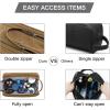 image:imageBAGSMART Toiletry Bag for Men Canvas Travel Toiletry Organizer Dopp Kit Waterresistant Shaving Bag for Toiletries AccessoriesGreyLargeKhaki