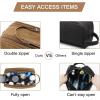 image:imageBAGSMART Toiletry Bag for Men Canvas Travel Toiletry Organizer Dopp Kit Waterresistant Shaving Bag for Toiletries AccessoriesGreyLargeKhaki