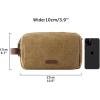 image:imageBAGSMART Toiletry Bag for Men Canvas Travel Toiletry Organizer Dopp Kit Waterresistant Shaving Bag for Toiletries AccessoriesGreyLargeKhaki