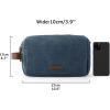 image:imageBAGSMART Toiletry Bag for Men Canvas Travel Toiletry Organizer Dopp Kit Waterresistant Shaving Bag for Toiletries AccessoriesGreyLargeNavy Blue
