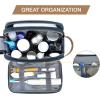 image:imageBAGSMART Toiletry Bag for Men Canvas Travel Toiletry Organizer Dopp Kit Waterresistant Shaving Bag for Toiletries AccessoriesGreyLargeNavy Blue
