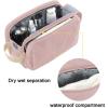 image:imageBAGSMART Toiletry Bag for Men Canvas Travel Toiletry Organizer Dopp Kit Waterresistant Shaving Bag for Toiletries AccessoriesGreyLargePink