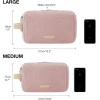 image:imageBAGSMART Toiletry Bag for Men Canvas Travel Toiletry Organizer Dopp Kit Waterresistant Shaving Bag for Toiletries AccessoriesGreyLargePink