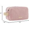 image:imageBAGSMART Toiletry Bag for Men Canvas Travel Toiletry Organizer Dopp Kit Waterresistant Shaving Bag for Toiletries AccessoriesGreyLargePink