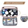 image:imageBAGSMART Toiletry Bag for Men Canvas Travel Toiletry Organizer Dopp Kit Waterresistant Shaving Bag for Toiletries AccessoriesGreyLargePink