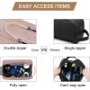 image:imageBAGSMART Toiletry Bag for Men Canvas Travel Toiletry Organizer Dopp Kit Waterresistant Shaving Bag for Toiletries AccessoriesGreyLargePink