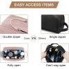 image:imageBAGSMART Toiletry Bag for Men Canvas Travel Toiletry Organizer Dopp Kit Waterresistant Shaving Bag for Toiletries AccessoriesGreyLargePink