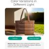 image:imageBAGSMART Tote Bag for Women Lightweight Puffy Tote Bag with Compartments Shoulder Bag Handbag for Travel Work Gym  Lightweight Puffy Quilted for Travel WorkCoffee