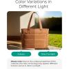 image:imageBAGSMART Tote Bag for Women Lightweight Puffy Tote Bag with Compartments Shoulder Bag Handbag for Travel Work Gym  Lightweight Puffy Quilted for Travel WorkBrown
