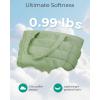 image:imageBAGSMART Tote Bag for Women Lightweight Puffy Tote Bag with Compartments Shoulder Bag Handbag for Travel Work Gym  Lightweight Puffy Quilted for Travel WorkGreen