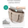 image:imageBAGSMART Tote Bag for Women Lightweight Puffy Tote Bag with Compartments Shoulder Bag Handbag for Travel Work Gym  Lightweight Puffy Quilted for Travel WorkGrayish Brown