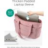 image:imageBAGSMART Tote Bag for Women Lightweight Puffy Tote Bag with Compartments Shoulder Bag Handbag for Travel Work Gym  Lightweight Puffy Quilted for Travel WorkDark Pink
